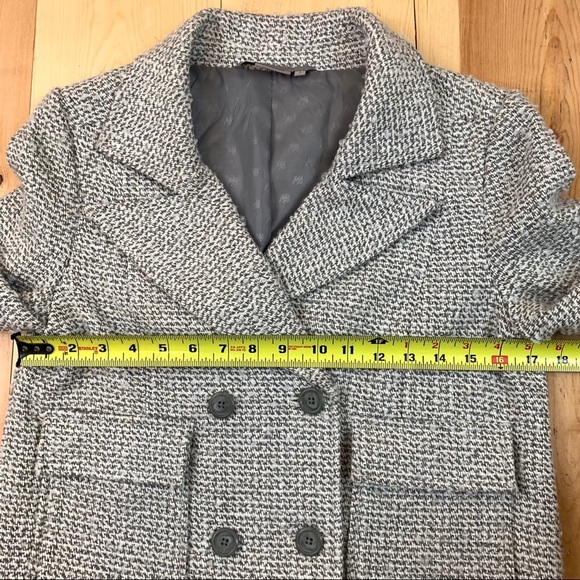 Tex by MaxAzria double breasted tweed button up blazer jacket S - Picture 12 of 16